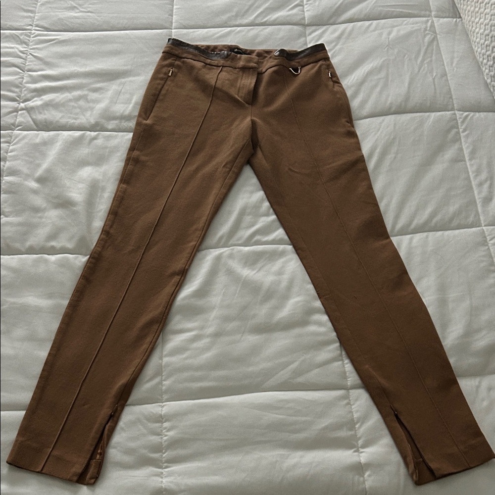 Massimo Dutti Brown Leggings